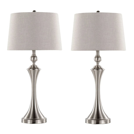 Flint - Contemporary Table Lamp Built In USB Port (Set of 2) - Furniture Home Direct