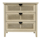 3 Drawer Cabinet, Suitable For Bedroom - Natural - Furniture Home Direct
