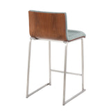 Mason Mara - Contemporary Fixed Height Counter Stool (Set of 2) - Furniture Home Direct