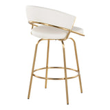 Jie - Glam Fixed Height Counter Stool (Set of 2) - Furniture Home Direct