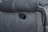 Reclining Sectional Sofa With USB Port Console Gray - Furniture Home Direct