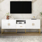 TV Cabinet With 1 Drawer, 2 Cabinets, Handles And Anti-Tip Device - Furniture Home Direct