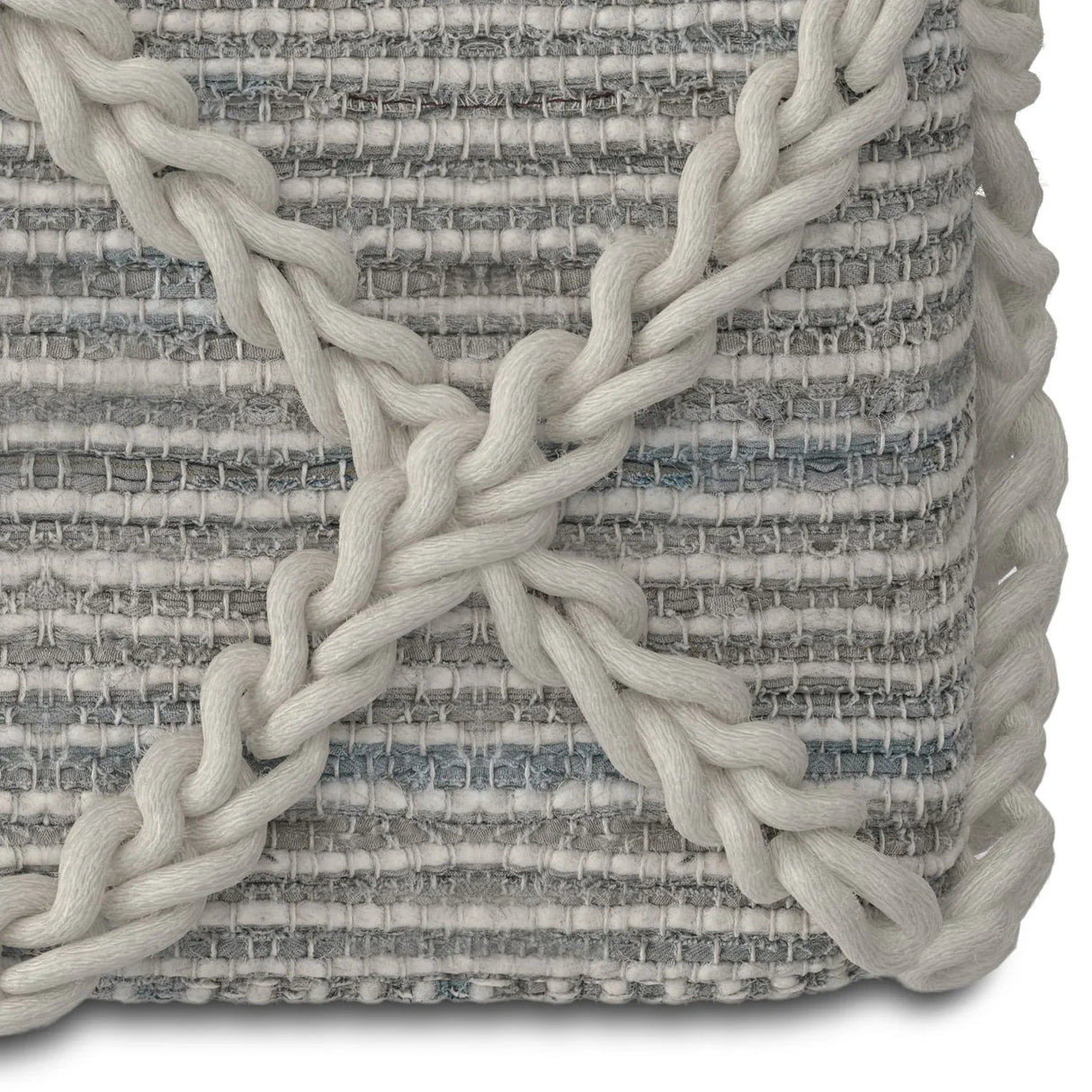 Cowan - Handcrafted Square Pouf - Furniture Home Direct