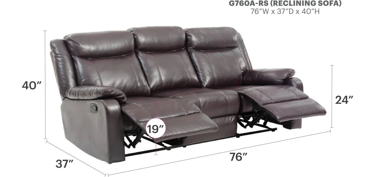 Contemporary Three Seater Sofa - Furniture Home Direct