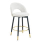 Upholstered Rotatable Bar Chair With Metal Legs For Dining Room - Furniture Home Direct