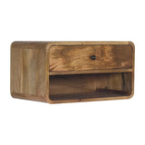 Curve Upper Slot Floating Nightstand - Furniture Home Direct
