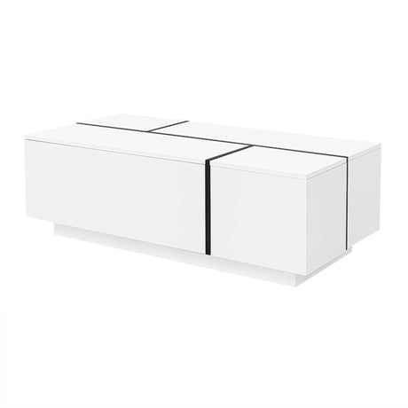 Extendable Coffee Table With 2 Hidden Storage Space And 2 Drawers For Living Room - Furniture Home Direct