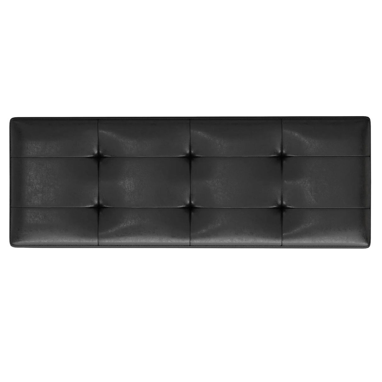 Shay - Large Square Coffee Table Storage Ottoman Mid-Century Style - Furniture Home Direct