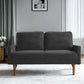 Loveseat Sofa, European Style With Sleek Design, Modern & Vintage Flair, Upholstered 2 Seater Couch - Furniture Home Direct