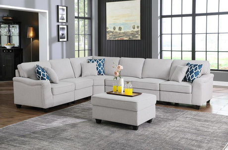 Leo - Comfor Modular Sofa And Ottoman - Furniture Home Direct