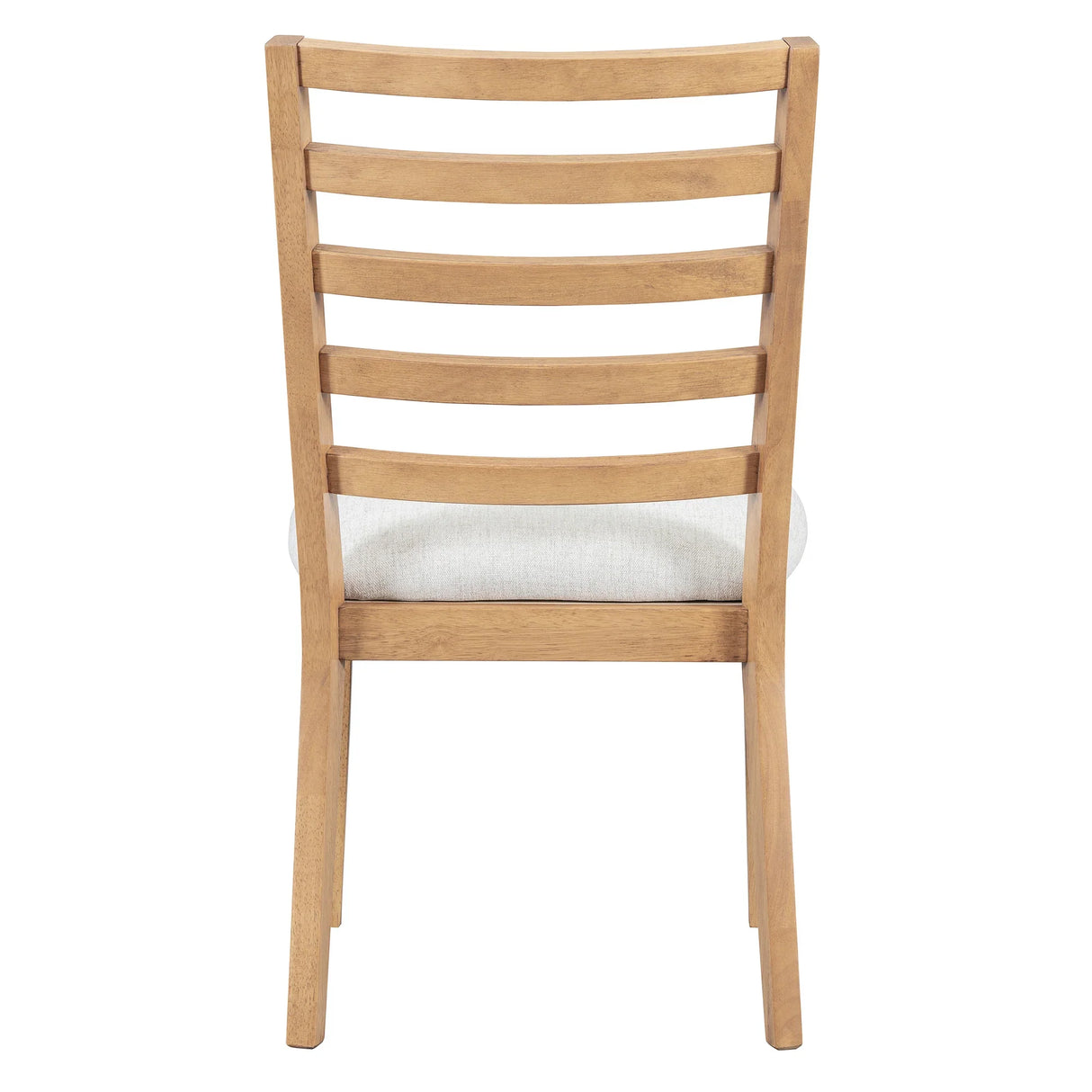 Dining Set Round Wood Table With Ladder Back Chairs Natural - Furniture Home Direct
