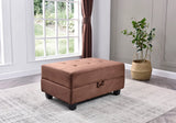 Stylish Storage Contemporary Ottoman - Furniture Home Direct