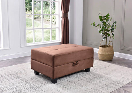 Stylish Storage Contemporary Ottoman - Furniture Home Direct