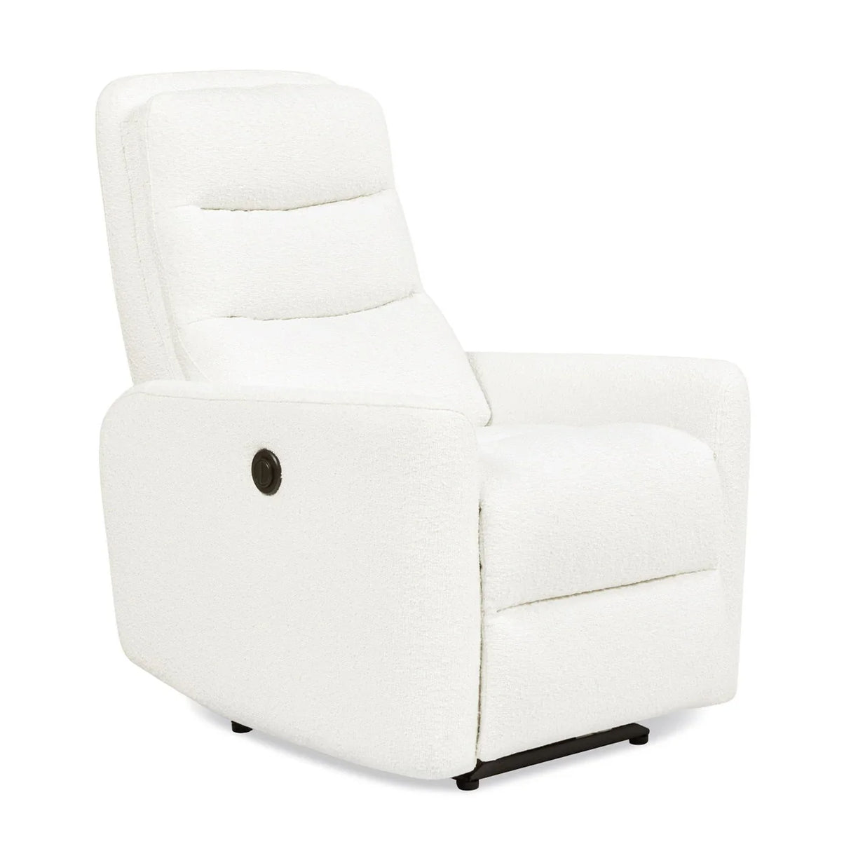 Bloomy - High Back Power Recliner Motion Chair - Chiffon White - Furniture Home Direct