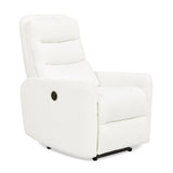 Bloomy - High Back Power Recliner Motion Chair - Chiffon White - Furniture Home Direct