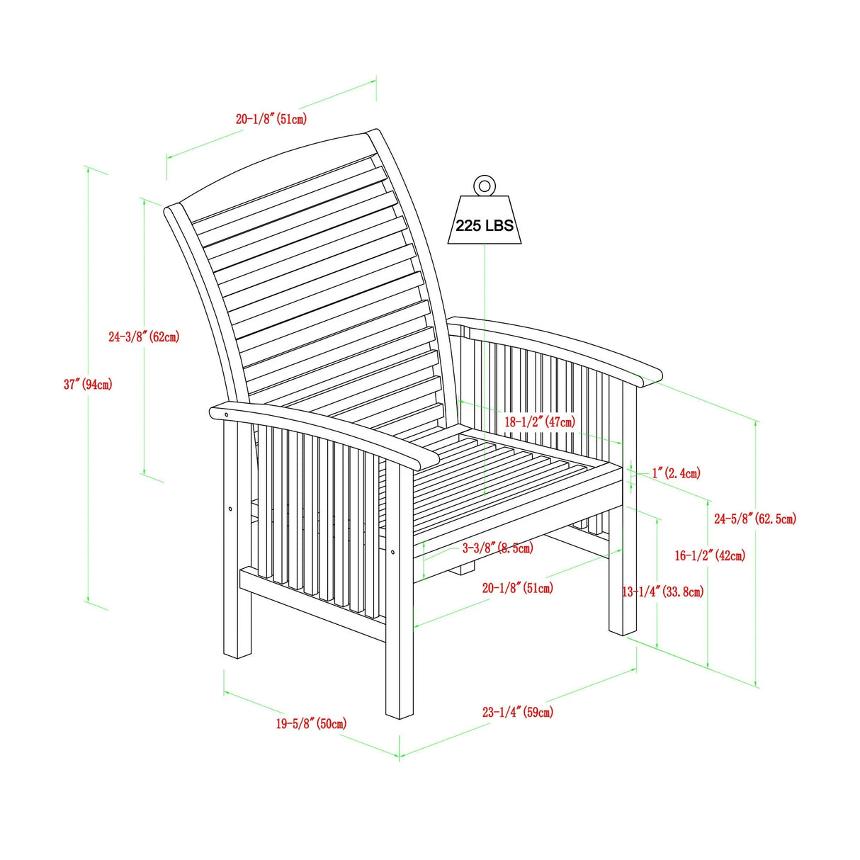 Modern 2 Piece Chevron Patio Chairs - Furniture Home Direct
