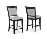 Dining Set Square Plank Top Table Chairs Light Gray - Furniture Home Direct