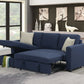 Pensole - Reversible Pop - Up Sleeper Sectional - Furniture Home Direct