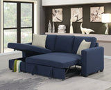Pensole - Reversible Pop - Up Sleeper Sectional - Furniture Home Direct