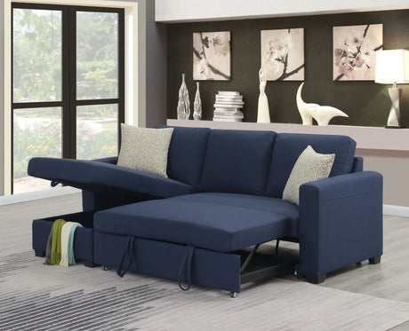 Pensole - Reversible Pop - Up Sleeper Sectional - Furniture Home Direct