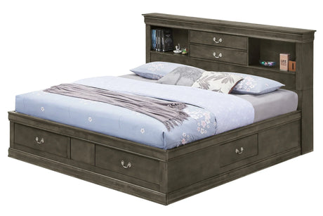 Louis Phillipe - Bookcase Storage Bed - Furniture Home Direct
