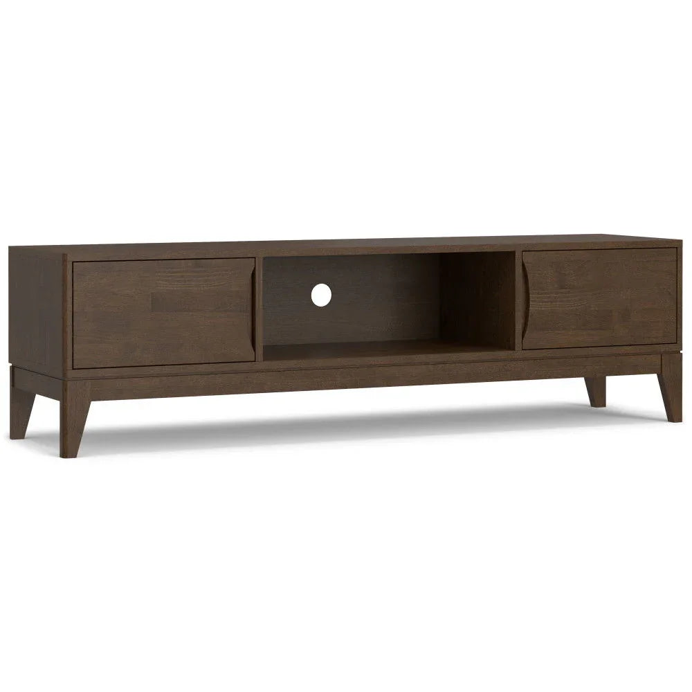 Harper - Low TV Media Stand - Walnut Brown - Furniture Home Direct