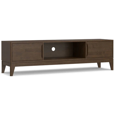 Harper - Low TV Media Stand - Walnut Brown - Furniture Home Direct