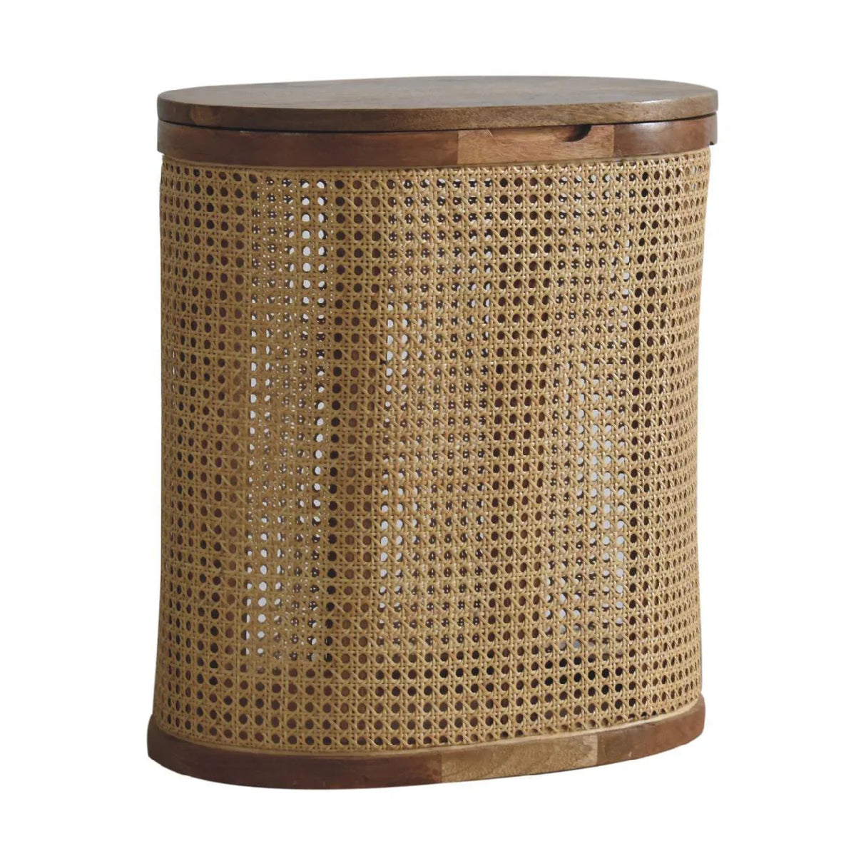 Larissa - Lid Up, Storage Stool - Oak - Furniture Home Direct