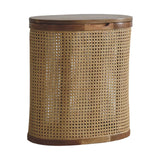 Larissa - Lid Up, Storage Stool - Oak - Furniture Home Direct