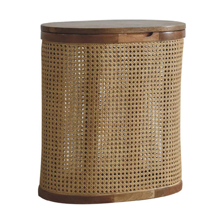 Larissa - Lid Up, Storage Stool - Oak - Furniture Home Direct