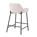 Daniella - Industrial Fixed Height Counter Stool (Set of 2) - Furniture Home Direct