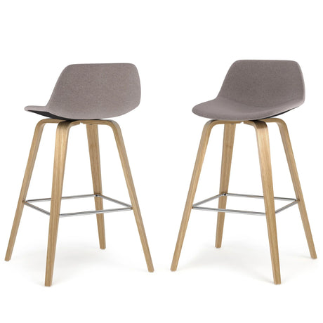 Randolph Bentwood - Upholstered Counter / Bar Height Stool (Set of 2) - Furniture Home Direct