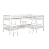 L Shaped Bunk Bed With Ladder - Furniture Home Direct