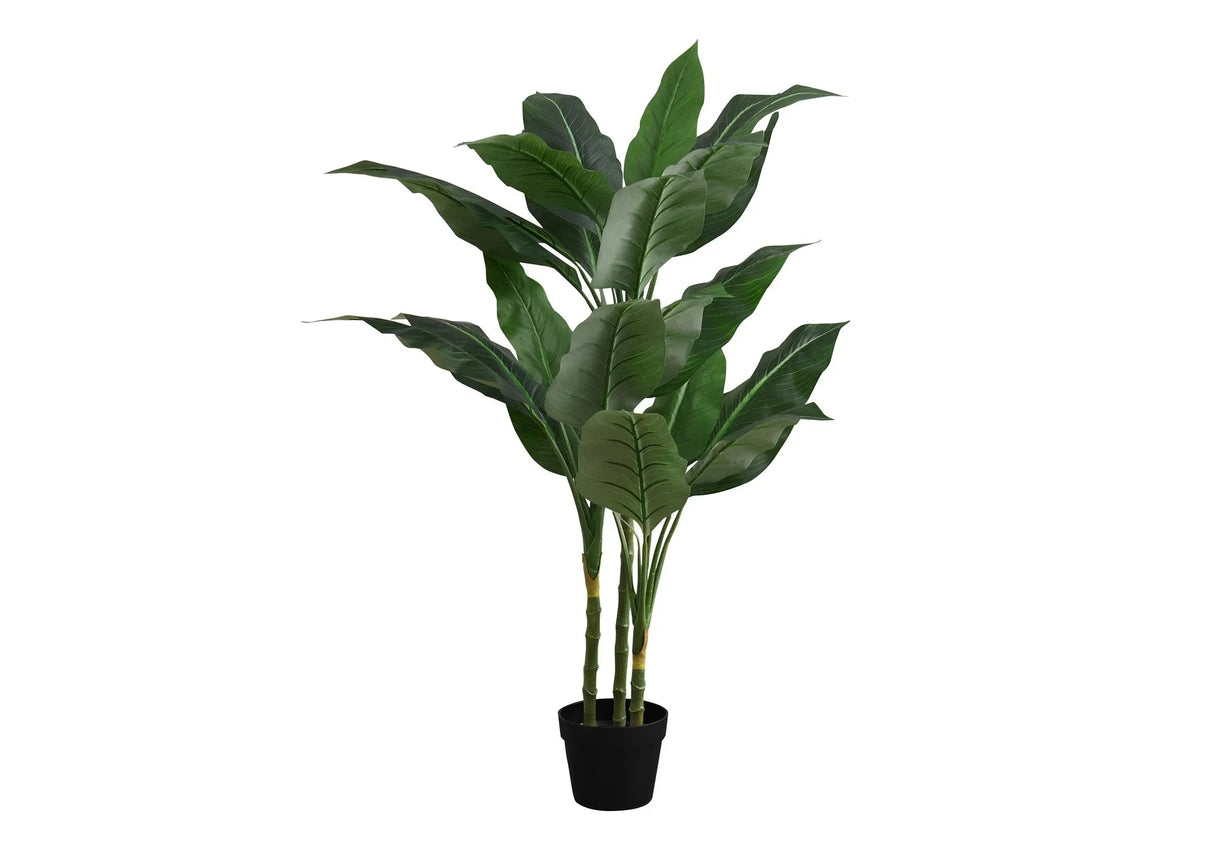 42" Tall, Artificial Plant, Evergreen Tree, Indoor, Faux, Fake, Floor, Greenery, Potted, Decorative - Green / Black - Furniture Home Direct