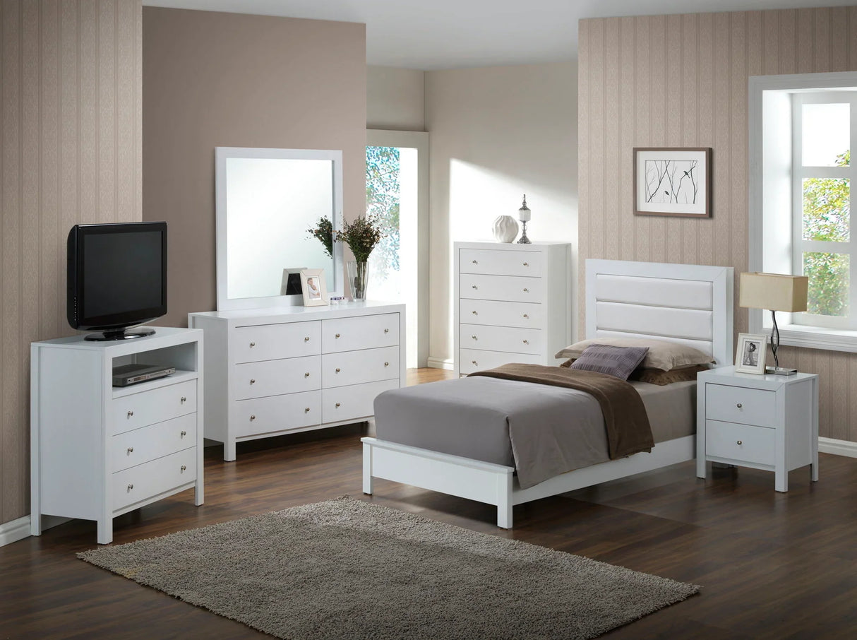 Transitional Modern Design Bed - Furniture Home Direct