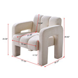31.10" Boucle Upholstered Accent Chair - Furniture Home Direct