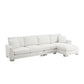 Modern Oversized Sectional Sofa, L-Shaped Luxury Couch Set With 2 Free Pillows, 5 Seat Chenille Indoor Furniture With Chaise For Living Room - Furniture Home Direct