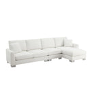 Modern Oversized Sectional Sofa, L-Shaped Luxury Couch Set With 2 Free Pillows, 5 Seat Chenille Indoor Furniture With Chaise For Living Room - Furniture Home Direct
