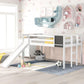 Loft Bed With Slide, Stair And Chalkboard - Furniture Home Direct