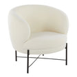 Chloe - Contemporary Chair - Black / White - Furniture Home Direct
