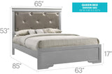 Chic Elegantly Designed Transitional Bed - Furniture Home Direct
