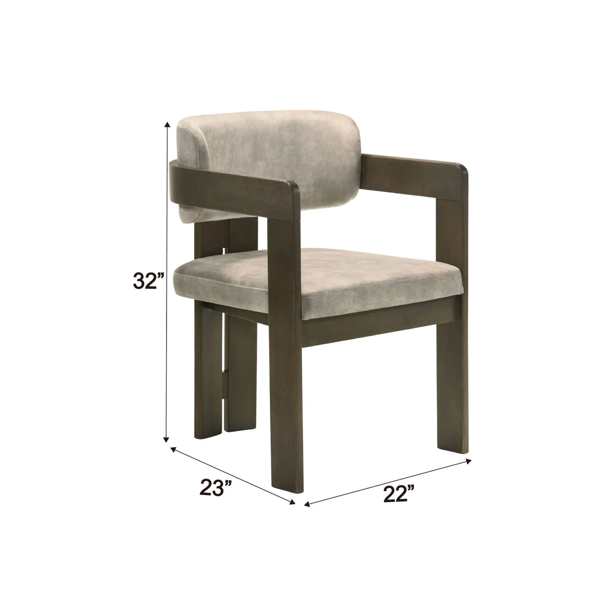 Destin - Polished Microfiber Side Chair (Set of 2) - Light Gray - Furniture Home Direct
