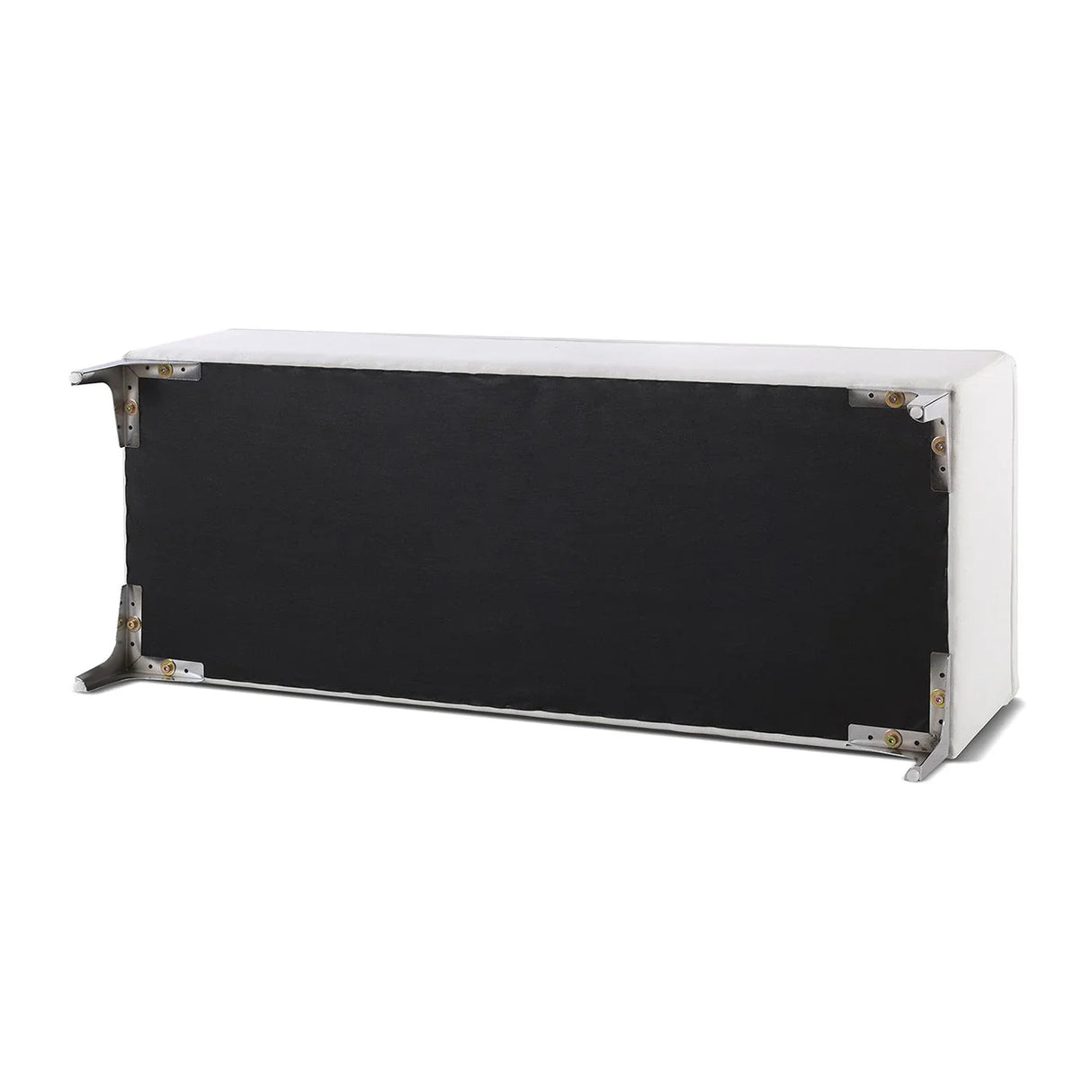 Madelyn - Modern Storage Bench - Bright White Dye - Furniture Home Direct