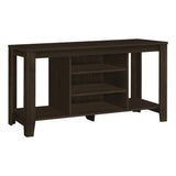 TV Stand, Console, Media Entertainment Center, Storage Shelves, Durable Construction - Espresso - Furniture Home Direct