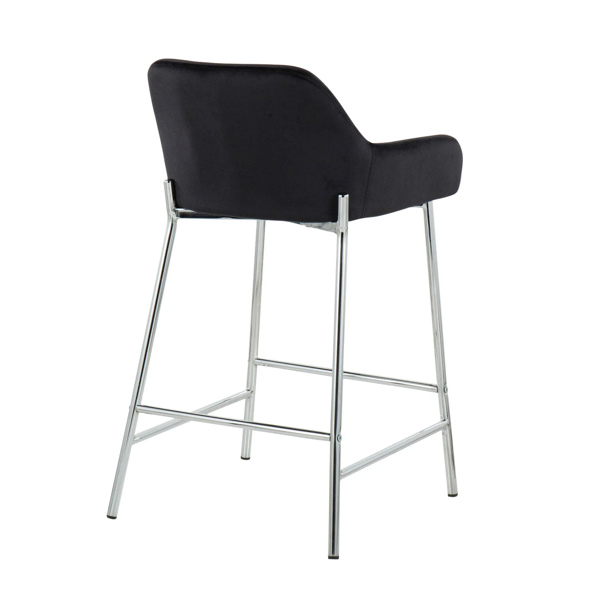Daniella - Contemporary Fixed Height Counter Stool With Metal Legs (Set of 2) - Furniture Home Direct