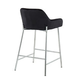 Daniella - Contemporary Fixed Height Counter Stool With Metal Legs (Set of 2) - Furniture Home Direct