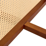 Dining Table Round Solid Wood Modern Rustic Style Walnut - Furniture Home Direct