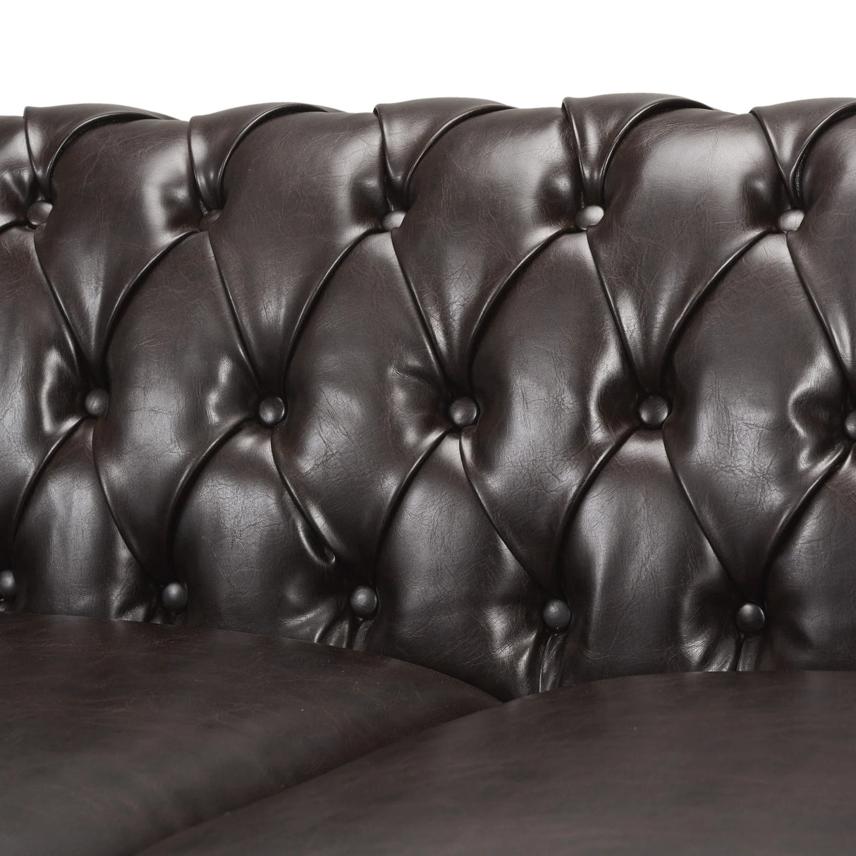 3 Seater Sofa -Brown - Furniture Home Direct