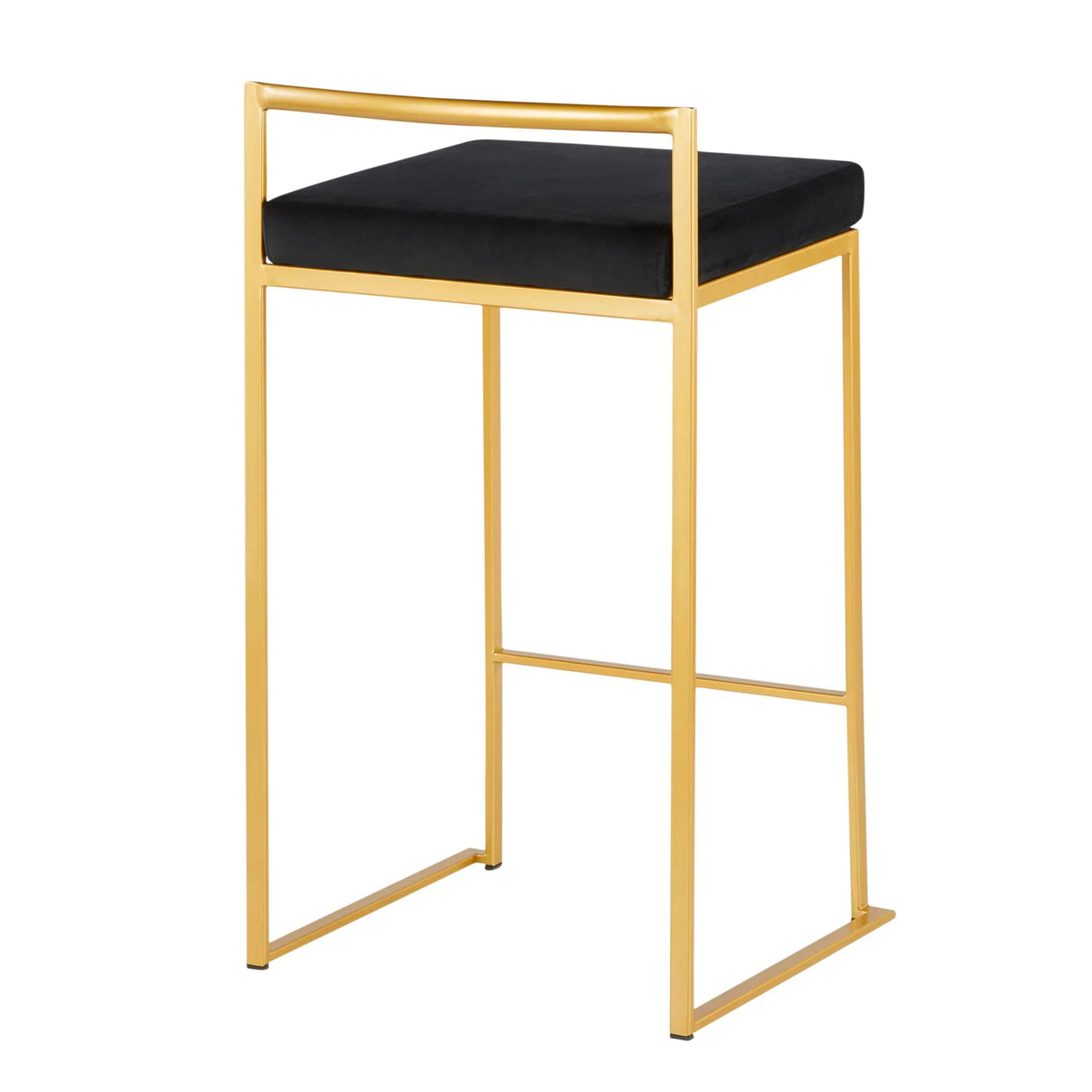 Fuji - Contemporary / Glam Design Counter Stool (Set of 2) - Furniture Home Direct