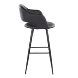 Margarite - Contemporary Fixed Height BarStool With Square Footrest (Set of 2) - Furniture Home Direct
